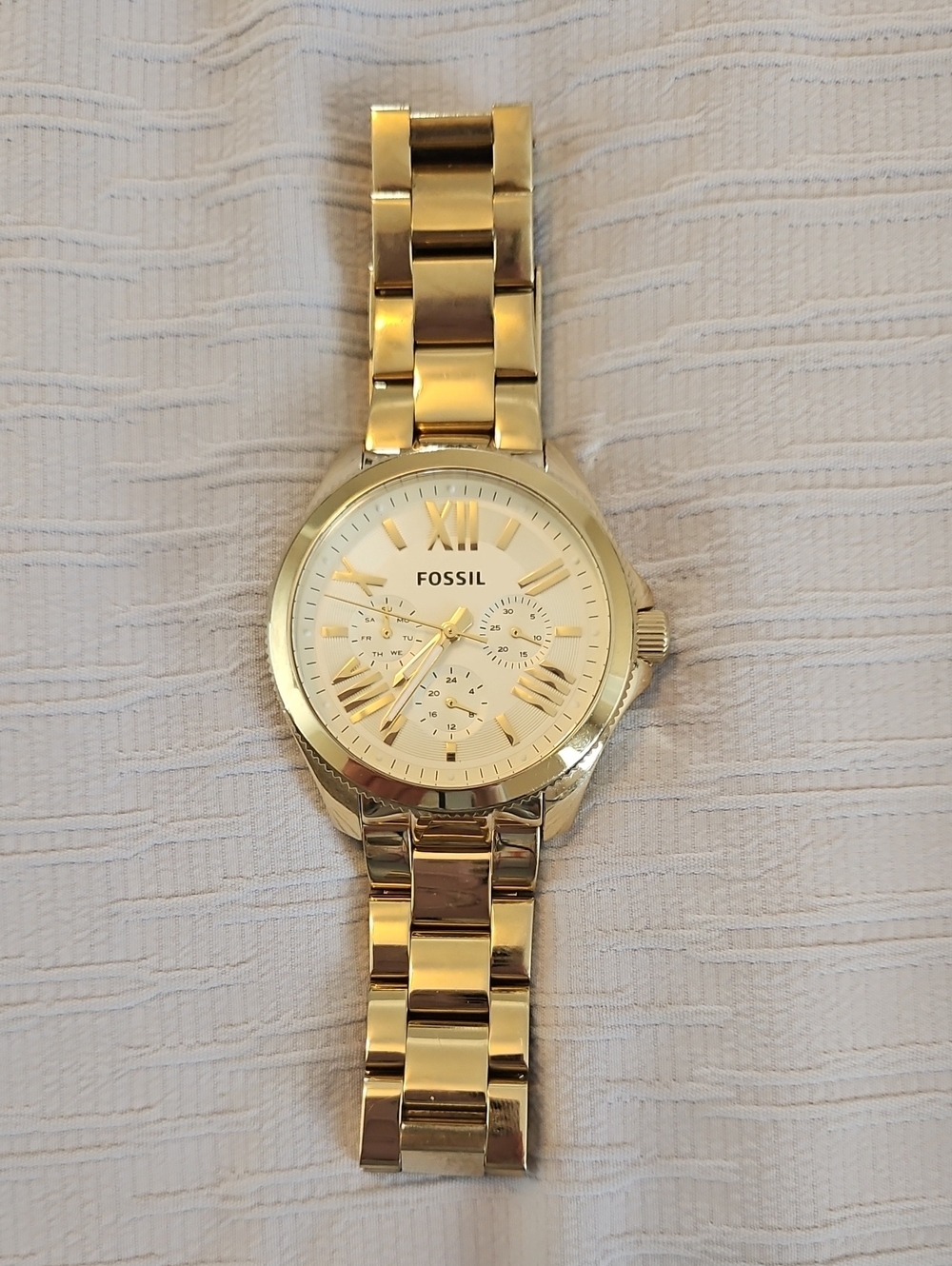 Fossil Women's Gold Chunky Watch